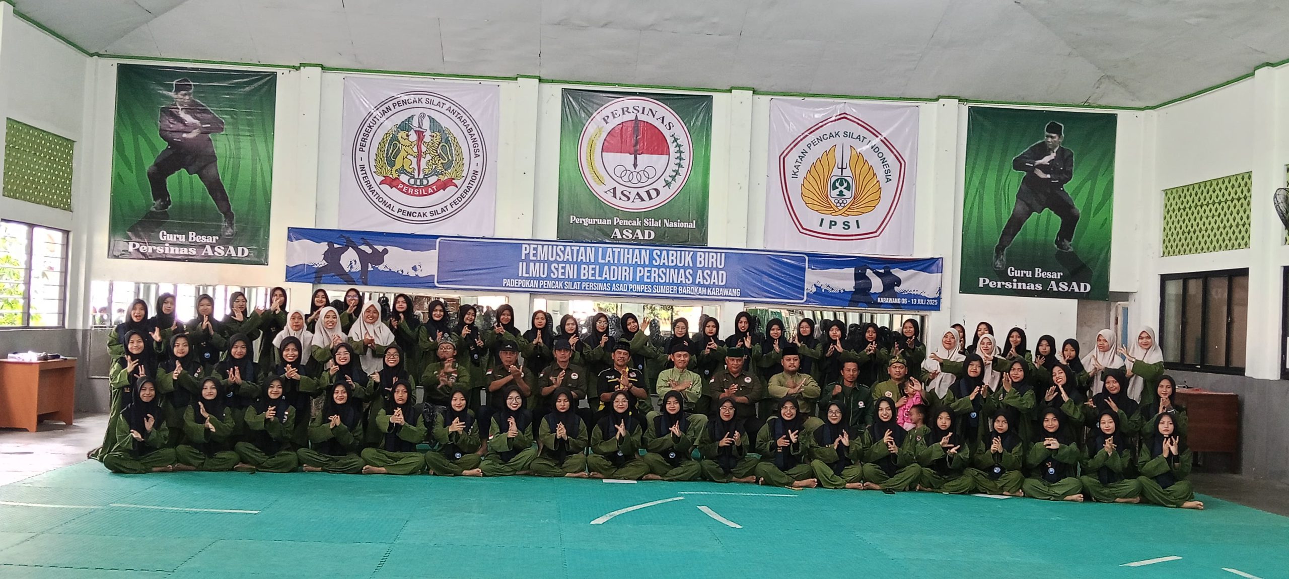 83 Pesilat Lulus Pelatih ASAD dari Pesantren Sumber Barokah Karawang